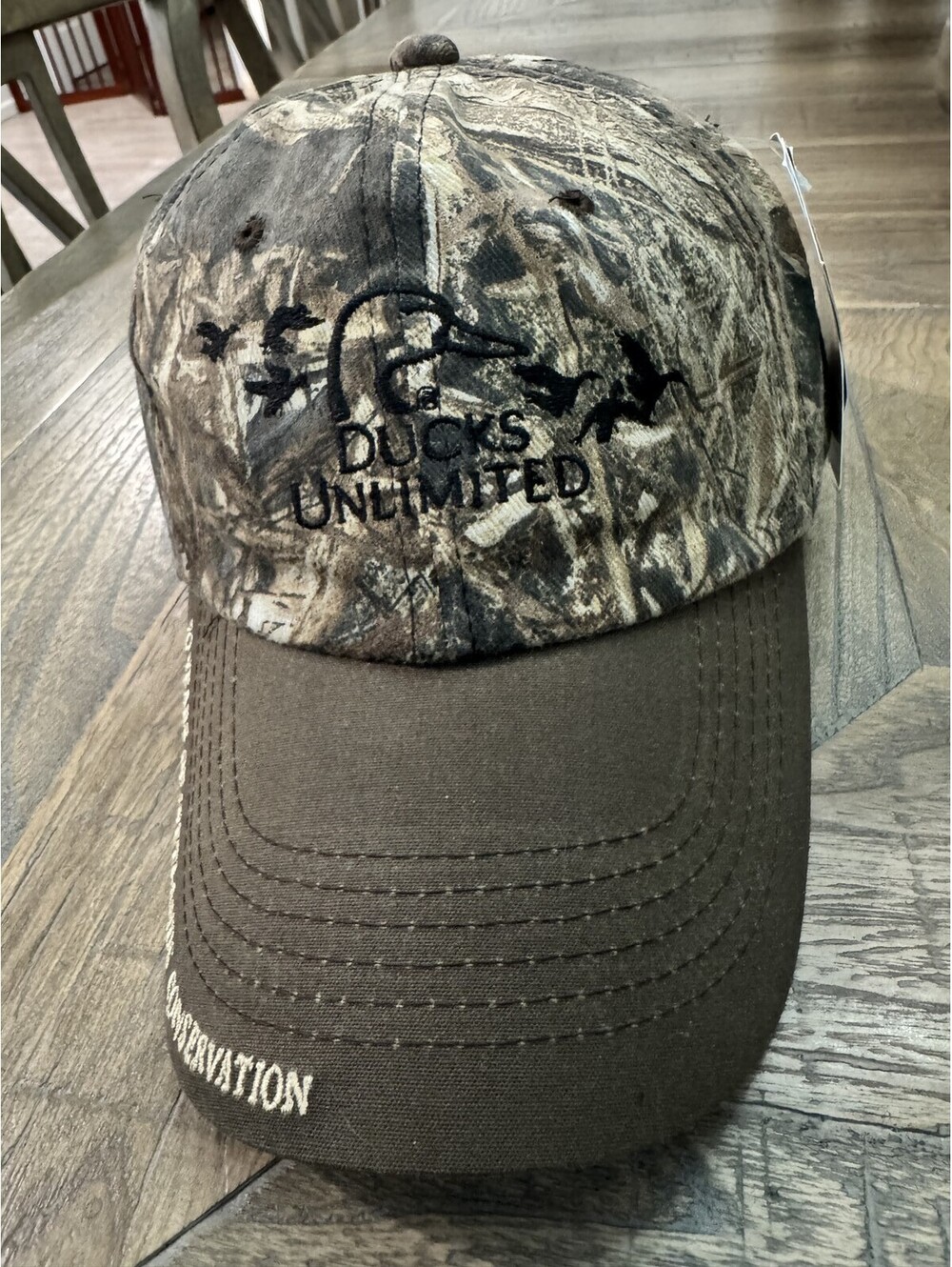 Ducks Unlimited Mossy Oak Camo Hunting Hat Cap One Size Fits Most Adjustable